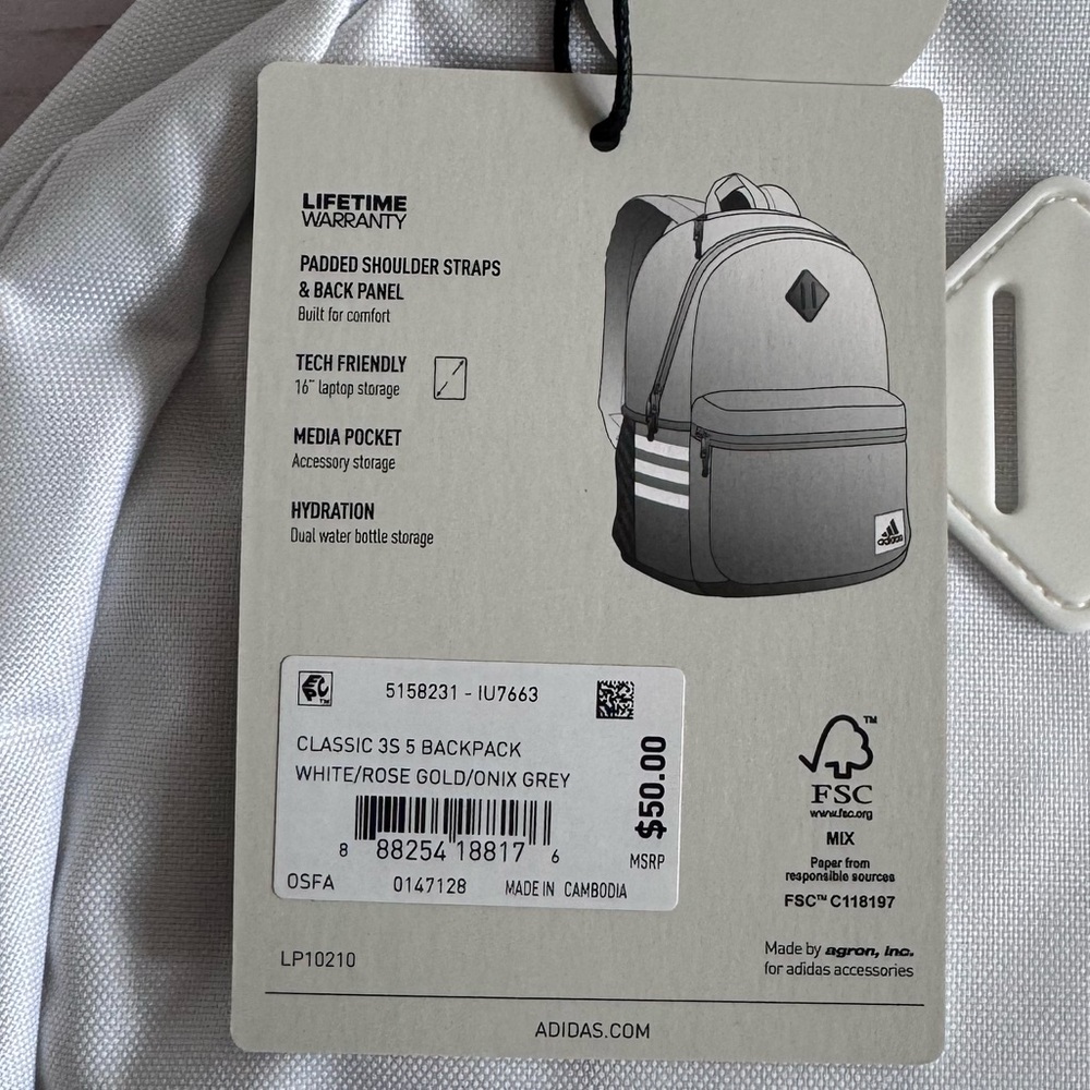 Adidas backpack NWT - Picture 4 of 13